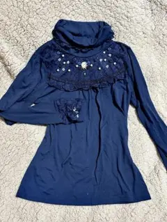 アクシーズファム タートルネックカットソー ダークコケット 姫カジ