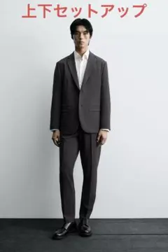 ウォッシャブル＋速乾性 チェック柄　スーツ　Sサイズ上下セットアップ