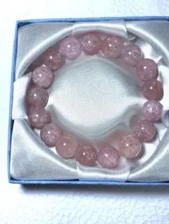 ピンク　モルガナイト　ブレスレット 約17cm No2