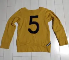 BREEZEマスタードカラー長袖 トレーナー
