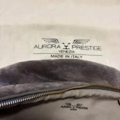 AURORA PRESTIGE グレー ファーショルダーバッグのサムネイル