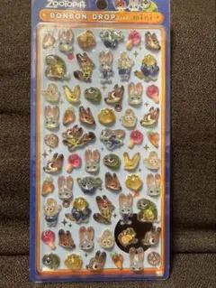 ズートピア ボンボンドロップシールミニ