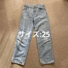 UNIQLO ストレートデニム ライトブルー　25