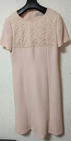 ETAGE ピンク系 半袖 ひざ丈ワンピース ジャケット セット