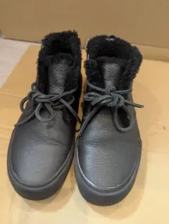 VANS×ノースフェイス　中ボアスニーカー　23cm 黒