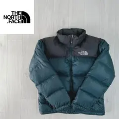 ノースフェイス　ヌプシ　ダウンジャケット　メンズM　700　ダークグリーン　刺繍