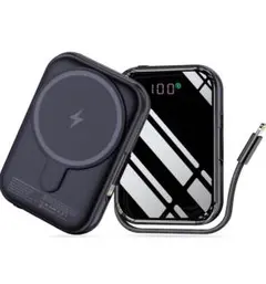 モバイルバッテリー ワイヤレス充電器 MagSafe対応 10000mAh