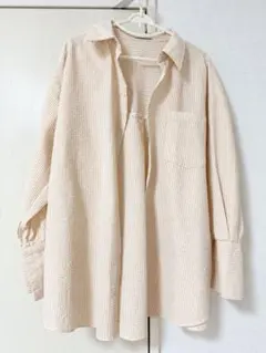earth music&ecology サッカーストライプシャツ シャツ