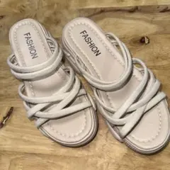 FASHION ベージュ サンダル 37