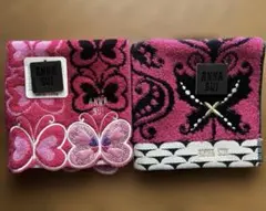 ANNA SUI タオルハンカチ ２枚セット