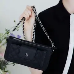 Riu ローズフォーンバッグ ブラック Rose phone bag – Riu