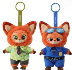 【袋未開封】ディズニー ズートピア ぬいぐるみ ニック＆警官ニック 2体セット