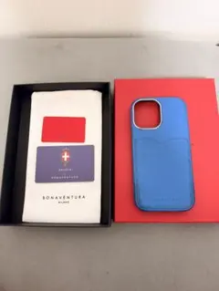 BONAVENTURA iPhone 16 ケース ブルー 箱付き