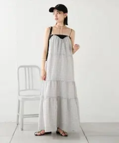 【新品タグ付】mystic ミスティック チェックキャミワンピース サイズ1