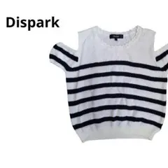 Se2821【ディスパーク】オープンショルダーニットカットソー　F　ボーダー