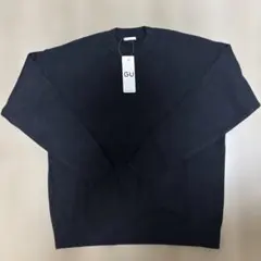 【新品未使用】GU スウェットライククルーネックセーター