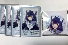 天宮こころ わんにゃん チェキ 缶バッジセット