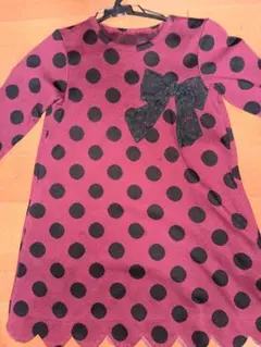 水玉模様ワンピース 130cm