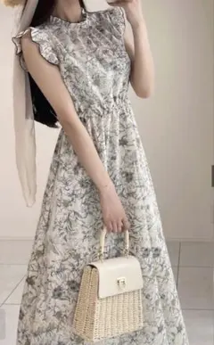 FRIFUL　花柄ワンピース　ロングワンピース　フリルワンピース　Sサイズ