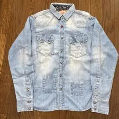 KRIFF MAYER デニムシャツ 長袖ライトブルーのサムネイル