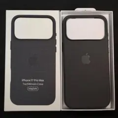 純正互換品 iPhone 17Pro Max テックウーブンケース ブラック ⑤