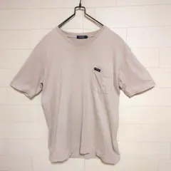 バーバリーブラックレーベル　tシャツ　Vネック　ベージュ　サイズ3
