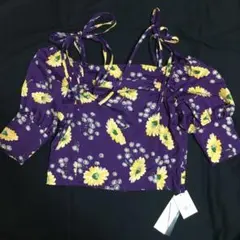 タグ付き　新品未使用　美品　リリーブラウン　花柄　トップス　ブラウス