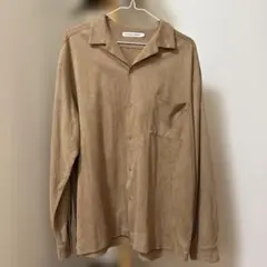 スエード風シャツ