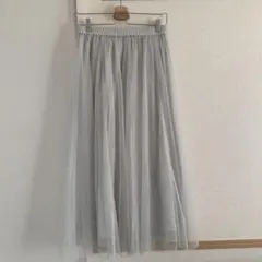 GU グレー ロングスカート L