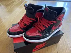 【美品】Nike エアジョーダン1 パテントブレッド　27.5cm
