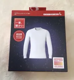 ユニクロ 超極暖 ヒートテック ウルトラウォーム クルーネックT ホワイト L