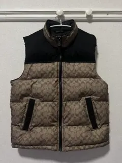 Coach ダウンベスト ベージュ/ブラック
