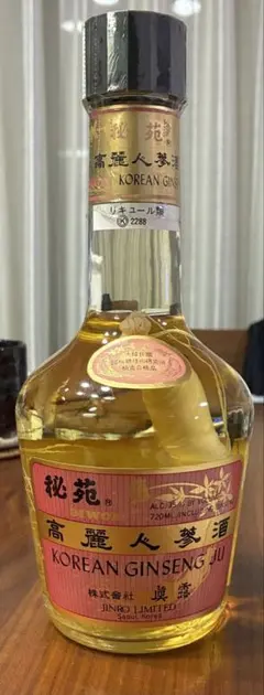 高麗人参酒 秘苑 古酒 眞露のサムネイル