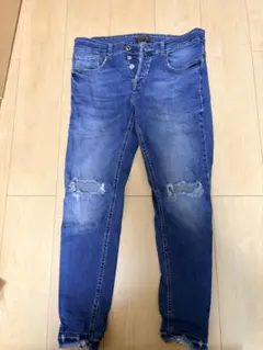 ZARA MAN ダメージ加工 スリムフィットジーンズEUR 40