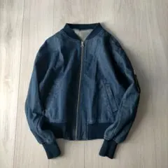 美品 ヤヌーク デニット ブルゾン トラックジャケット ジップアップ L
