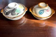 龍峰窯 蓋付き飯器 2客セット花鳥文 金彩 - メルカリ