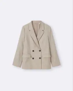 GU ダブルブレストジャケットZ ベージュ XL ジーユー