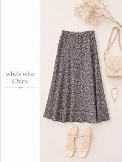 who’s who Chico フーズフーチコ 花柄プリーツロングスカートのサムネイル