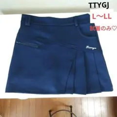 TTYGJ♡インナーパンツ付き♡プリーツスカート♡L〜LL　ゴルフ/スポーツ