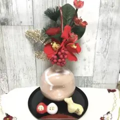 ナチュラルキッチンお正月南天馬とだるまの美濃焼きセット