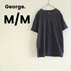 半袖トップス ネイビー レディース【M】シンプル カジュアル 無地 重ね着