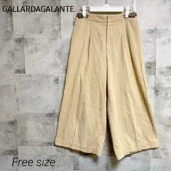 GALLARDAGALANTE【F】ワイドパンツ ベージュ コーデュロイ 大きめ