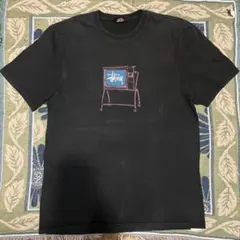 【old】Stussy ステューシー レトロ TV Tシャツ 墨黒 M
