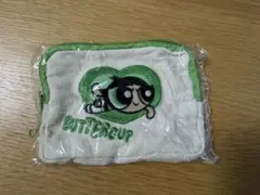 パワーパフガールズ チャーム付刺繍ポーチ バターカップ パワパフ ガチャ