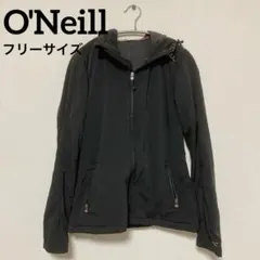O'Neill 海外古着✨フード付き黒ジャケット【フリーサイズ】レディース古着
