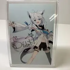 ホロライブ 白上フブキ 80万人記念 複製サイン入りポストカード - メルカリ