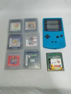 ゲームボーイカラー ソフト7点付き ジャンク CBG-001