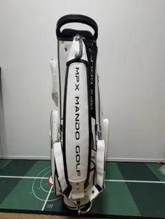 MPX MANDO GOLF キャディバッグ スタンド式 ホワイト ゴルフバッグ