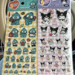 韓国限定　サンリオ５サイズスッテカーシール　ハンギョドン　クロミ　２枚セット