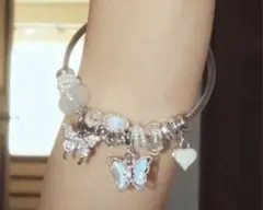 ペリキュール mixture charm bracelet ブルー